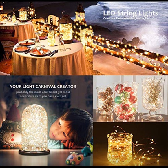 COPY - 200 Copper fairy string lights - Picture 12 of 13